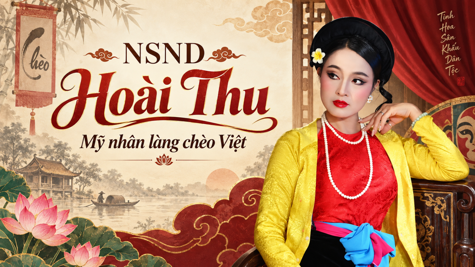 Hoài Thu - Nữ diễn viên chèo trẻ nhất được phong tặng NSND