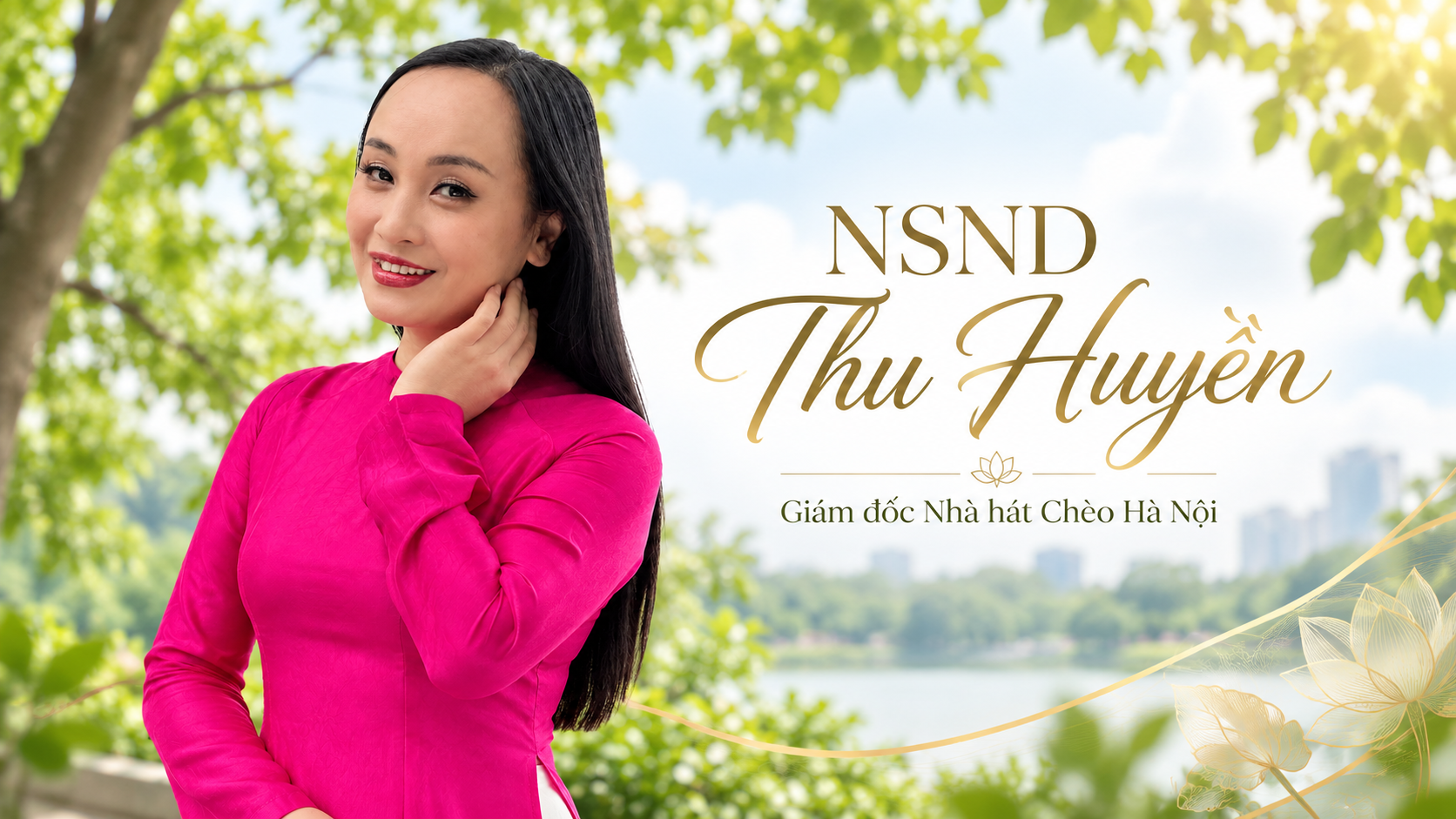 CHÂN DUNG NỮ GIÁM ĐỐC NHÀ HÁT CHÈO HÀ NỘI